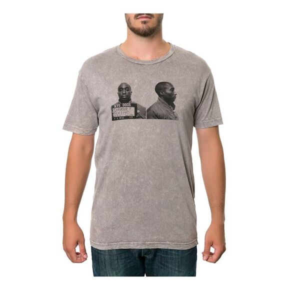 Fourstar Clothing Mens The Mugshots Mineral Graphic T-Shirt, Grey, NWT - Picture 1 of 1